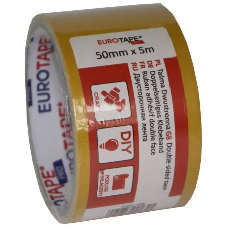 TAŚMA DWUSTRONNA EURO-TAPE PRO 50MM/5MB